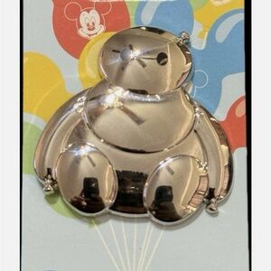 2025 Disney Parks Big Hero 6 Baymax Silver Mirror Balloon OE Pin